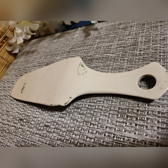 Vtg Deruta 9" Handpainted Fruit Ceramic Pie & Cake Server Italy - Picture 3 of 6